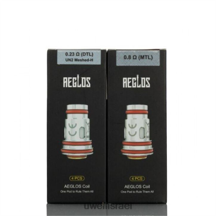 UWELL AEGLOS סלילים | חבילה של 4 p1 un2 mesh-h 0.2ohm UWELL israel BH6NJ2271