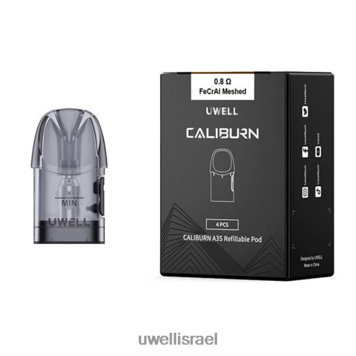 UWELL CALIBURN A3 תרמילים חלופיים | חבילה של 4 1.0 אוהם UWELL vape price BH6NJ218