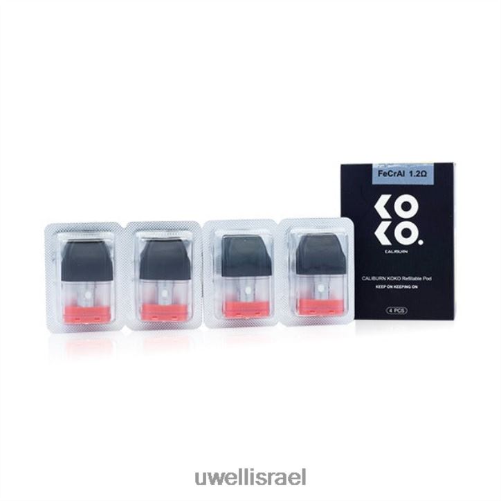 UWELL CALIBURN KOKO תרמילים (חבילה של 4) 1.2 אוהם buy UWELL vape BH6NJ295