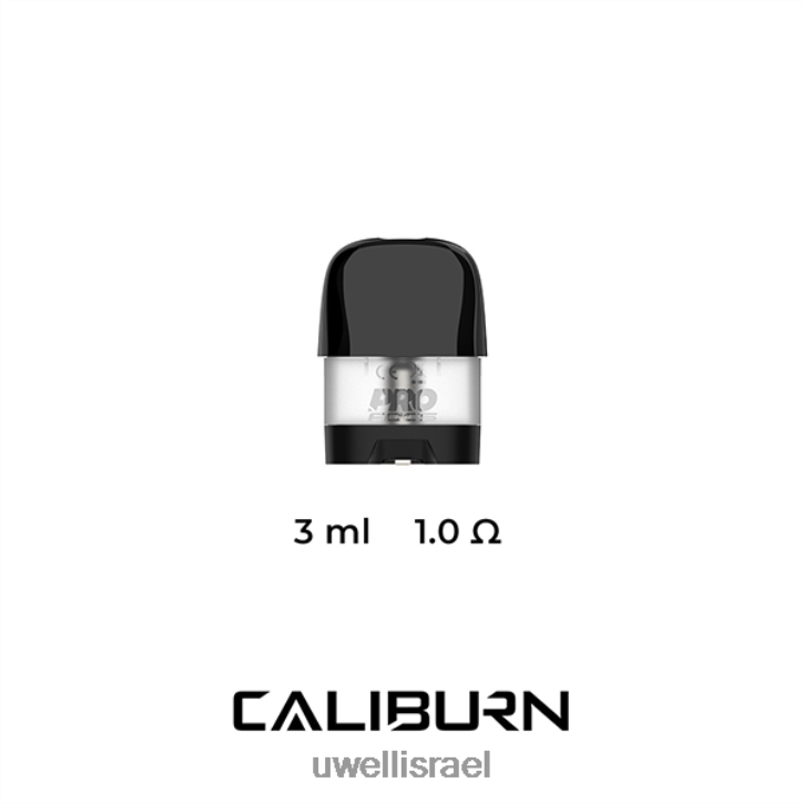 UWELL CALIBURN X תרמילים חלופיים | 2-חבילה מחסנית פוד ריקה של 3 מ