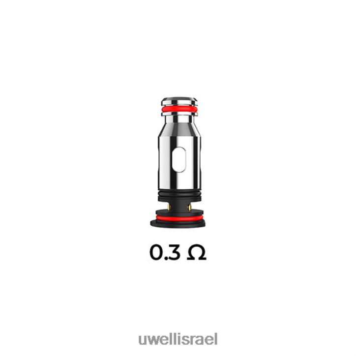 UWELL PA סלילים להחלפה 0.8 אוהם (חבילה של 4) UWELL disposable vape BH6NJ283