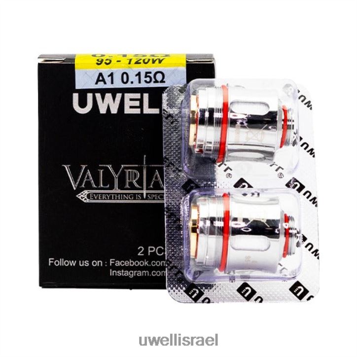 UWELL VALYRIAN סליל חלופי (חבילה של 2) a1 0.15 אוהם UWELL online shop BH6NJ2259
