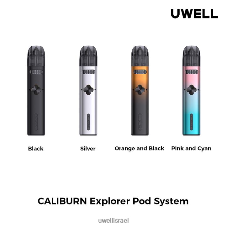 UWELL CALIBURN EXPLORER ערכה (מערכת תרמילים) ורוד/ציאן UWELL vape flavours BH6NJ2167