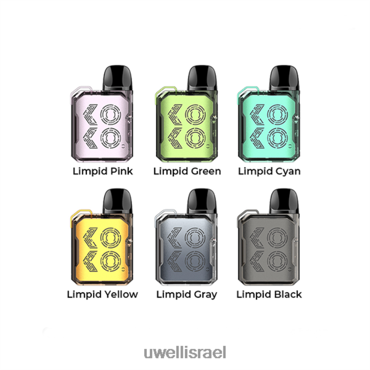 UWELL CALIBURN GK2 ערכת תרמילים ציאן צלול UWELL israel BH6NJ2101