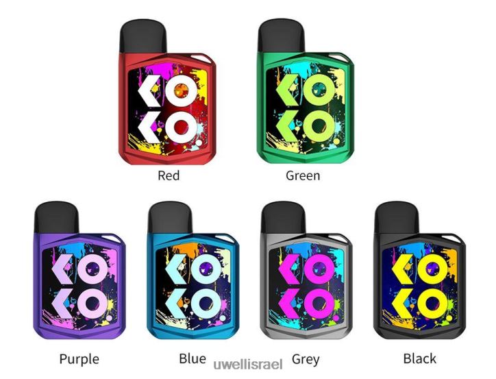 UWELL CALIBURN KOKO PRIME ערכת פוד 15w סָגוֹל UWELL israel BH6NJ2181