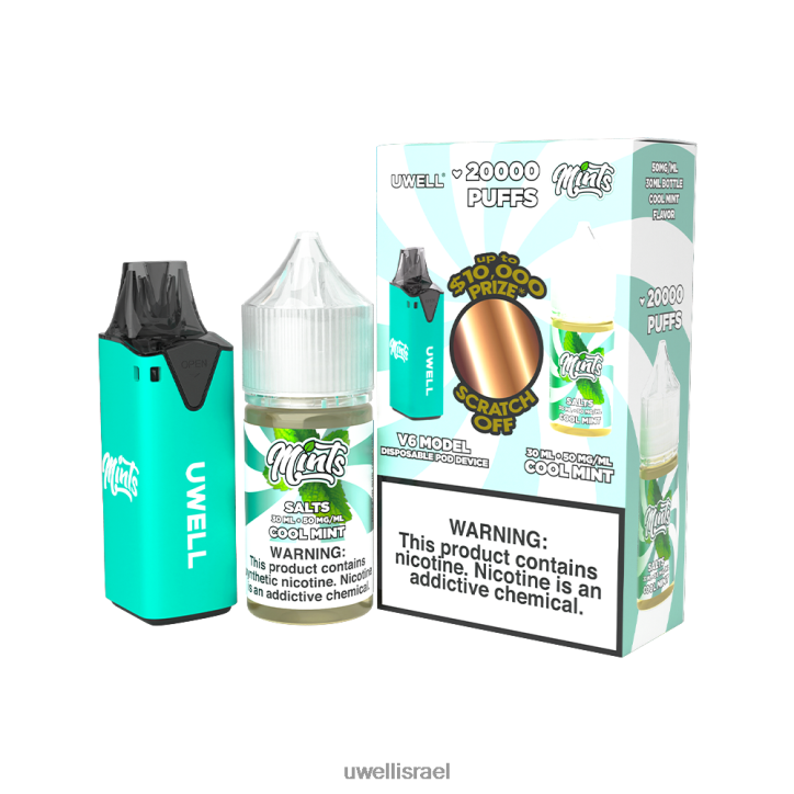 UWELL V6 מכשיר חד פעמי + אדי אבא 30 מ