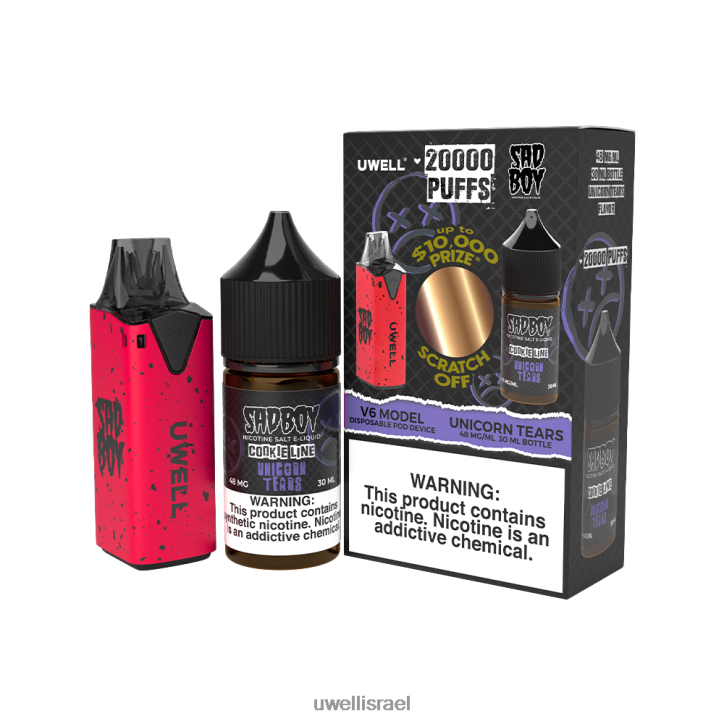 UWELL V6 מכשיר חד פעמי + אדי אבא 30 מ
